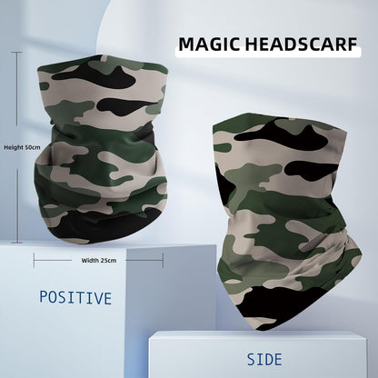 Camo Neck Gaiter Windproof Sun Protection Camouflage Face Cover for Outdoor Sports and Tactical Activities at Amazon Women's Clothing store