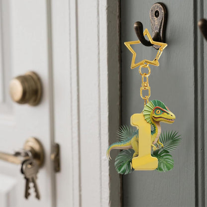 Cute Alphabet Initial Letter A-Z Keychain - Dinosaur Letter V Sparkle Pendant Key Ring for Car Keys. Bag. Purse. Backpack. Wallet. Luggage & Valentine's Day Gift Accessory for School A22 at Amazon Men's Clothing store