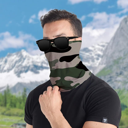 Camo Neck Gaiter Windproof Sun Protection Camouflage Face Cover for Outdoor Sports and Tactical Activities at Amazon Women's Clothing store