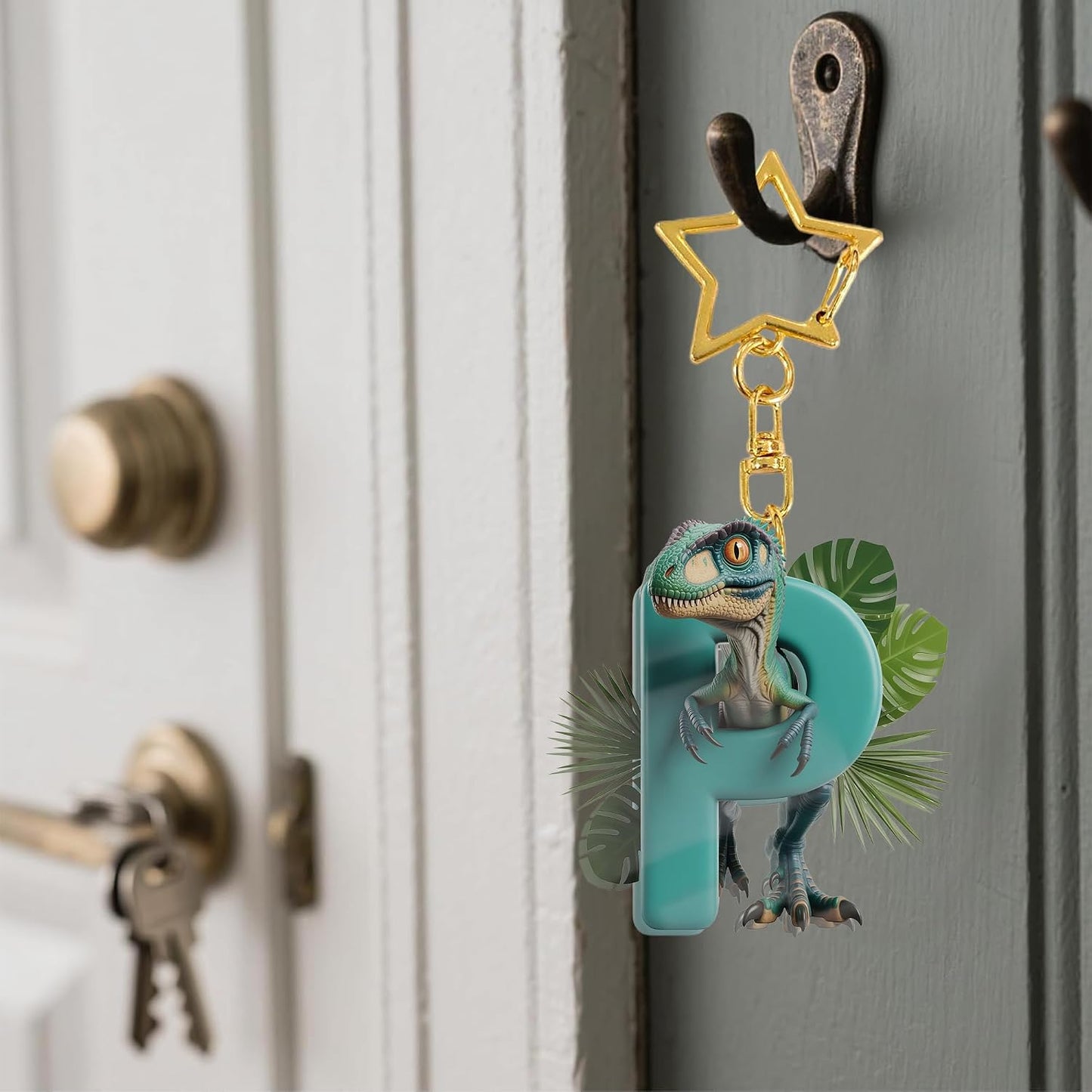 Cute Alphabet Initial Letter A-Z Keychain - Dinosaur Letter V Sparkle Pendant Key Ring for Car Keys. Bag. Purse. Backpack. Wallet. Luggage & Valentine's Day Gift Accessory for School A22 at Amazon Men's Clothing store