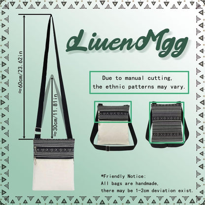 LiuenMgg Just Love Ice Hockey Printed Small Ethnic Crossbody Bag | Sling Messenger Bag. Adjustable Strap Boho Zipper Purse. Just Love Ice Hockey Present for Women